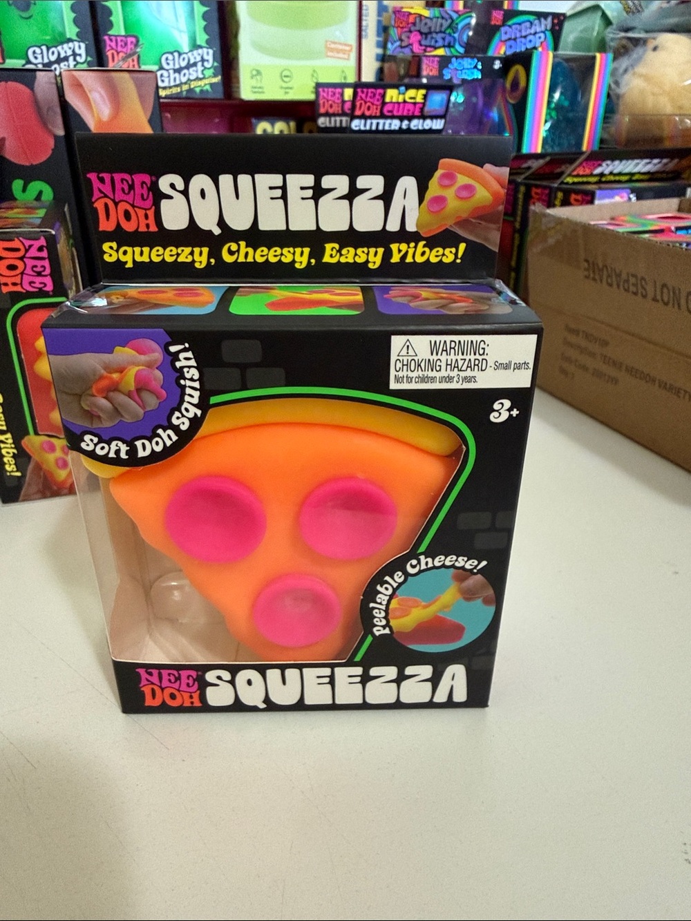 NeeDoh Squeezza - Yellow Crust & Orange Cheese